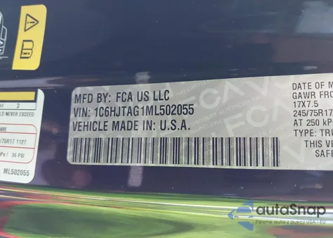 2021 Jeep Gladiator Sport S 4X4 from USA, damaged, VIN 1C6HJTAG1ML502055